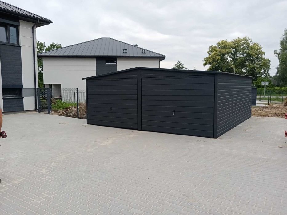 Garaż blaszany 6x6 dwustanowiskowy PRODUCENT na wymiar (57)