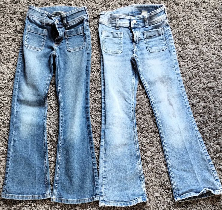 Conjunto 2 Calças Ganga H&M Menina 7-8 Anos
