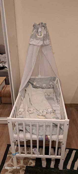 Lozeczko dzieciece biale