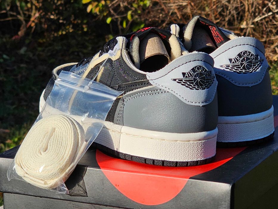 Męskie buty Jordan 1 low, nowe, rozmiar 38, czarne.