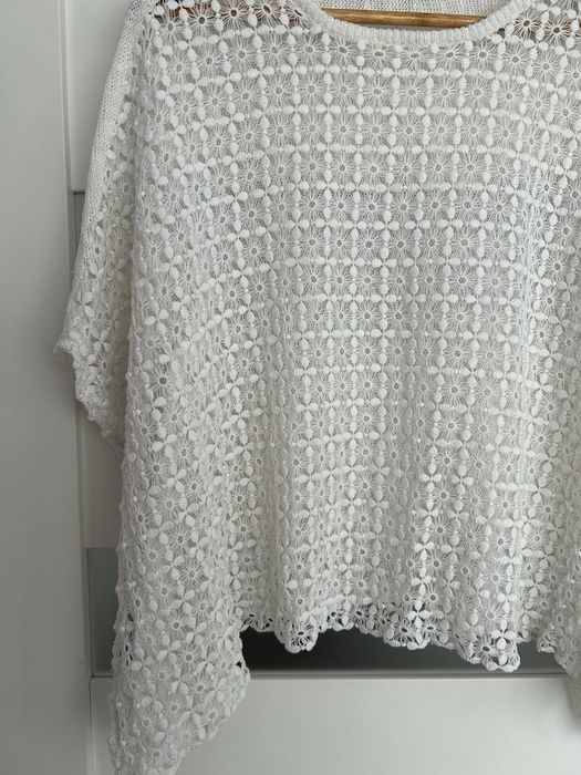 Biala bluzka w stylu kimono ONLY rozmiar S