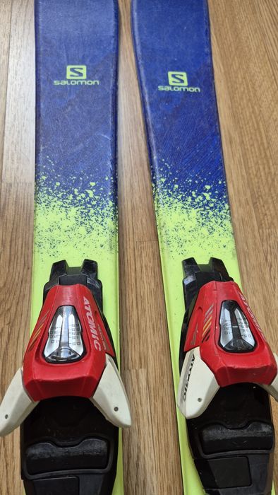 Лижі Salomon 110см. + боти. На зріст дитини 120 -130см-135см