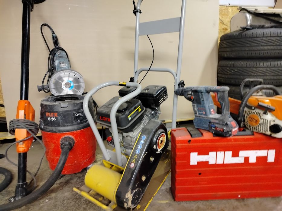 Wynajem narzędzi. Zagęszczarka, żyrafa flex do gładzi, mieszadło itp.