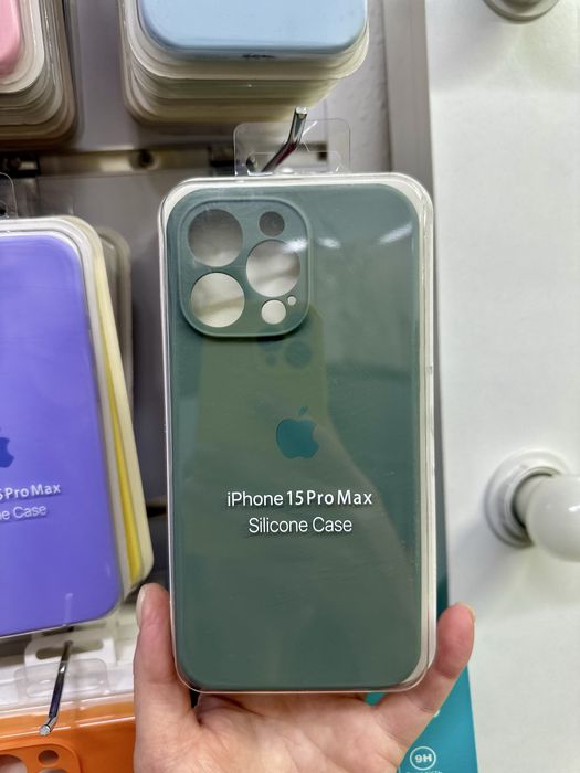 Силіконовий чохол на айфон 15 про макс, чехол чохол iPhone 15 pro max