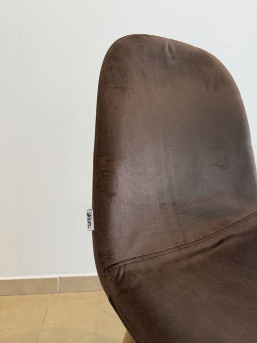 4 cadeiras Sklum Mesa de Jantar Castanhos Camurça