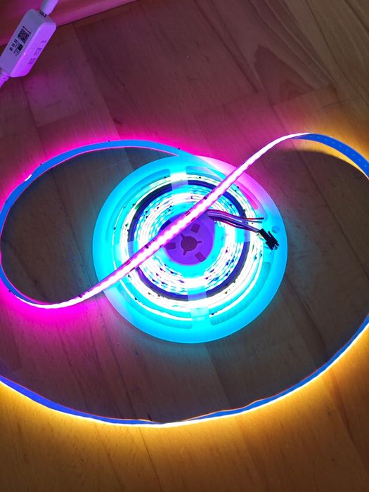TAŚMA LED 5M COB NEON RGBIC 576 LED/M WS2811 rolka 10mm kolorowa IP20