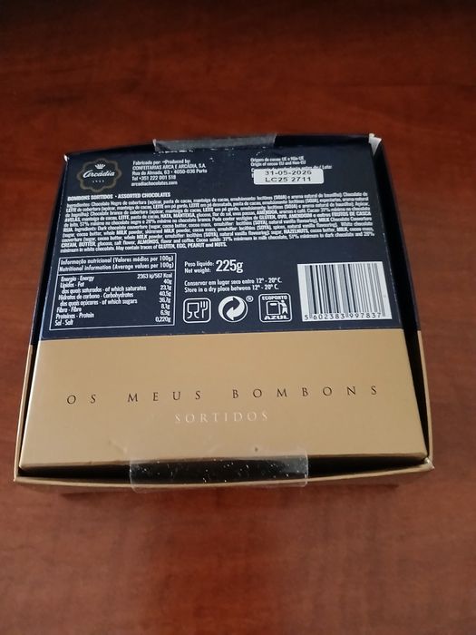 Caixa Bombons Vazia "Arcadia"