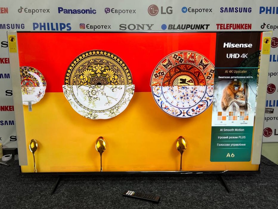 Телевізор  Hisense 65A6N 65”дйюмів 4K Smart TV (2025) + гарантія