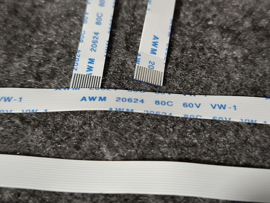Cabo flex / flat 12 pinos para portátil. AWM 20624, 80C 60V VW-1 AWM 2
