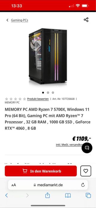 Компʼютер ігровий + монітор