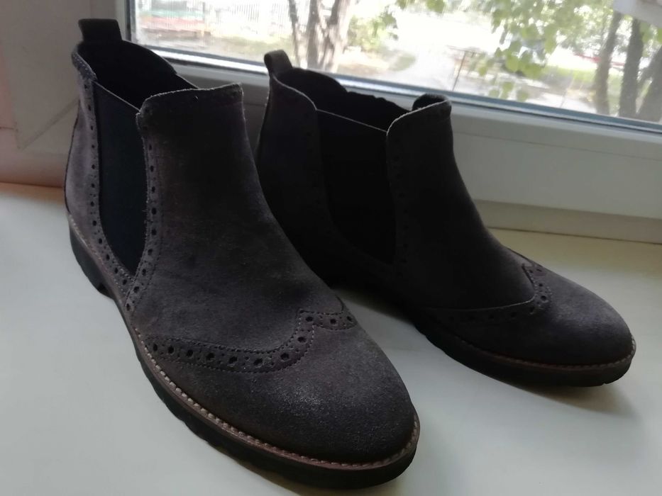 Ботинки, челси. Натуральная замша.