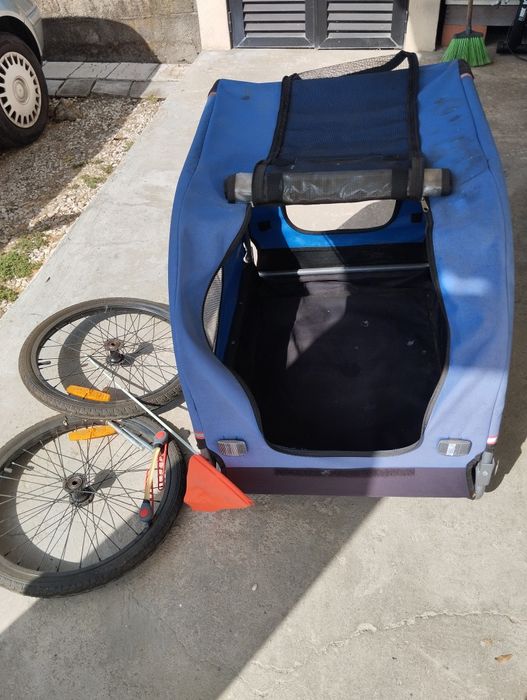 Atrelado  de Bicicleta para cachorro.