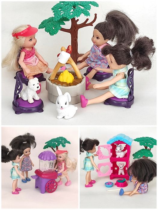 См. ФОТО! ДЕШЕВО РІДКІСНІ шарнірні Ляльки Барбі будинок акси mattel