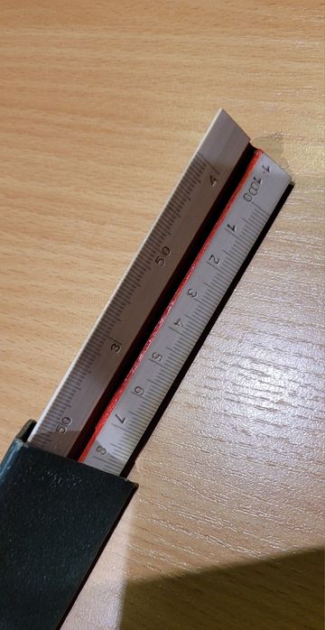 Linijka w pudełku PRL