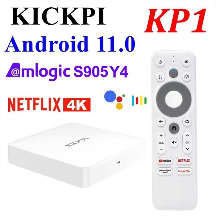 KICKPI KP1 сертифікований TV Box S905Y4 2/32GB Android 11 приставка