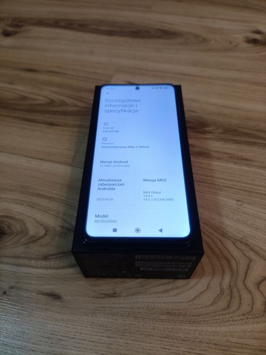 POCO X3 Pro 256GB 8GB RAM Frost Blue Komplet Pudełko Ładowarka Etui