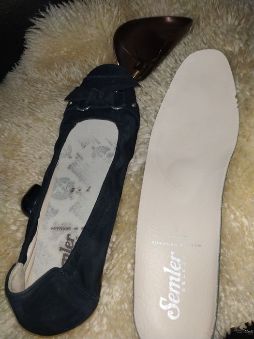 Semler балетки темно сині замша 41 р