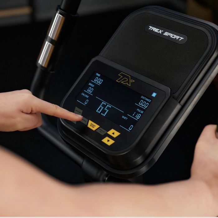 Rower stacjonarny rowerek treningowy LCD SABER Trex Sport