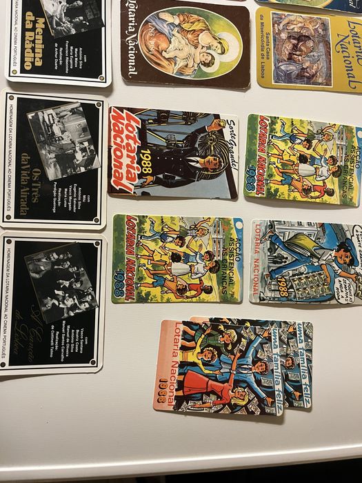 20 Calendários da Lotaria e totobola década 80