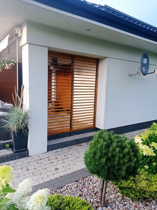 Żaluzje drewniane wiata altana solidnie !!! Tanio