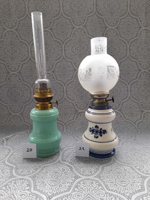 Lampy naftowe olejne ceramiczne