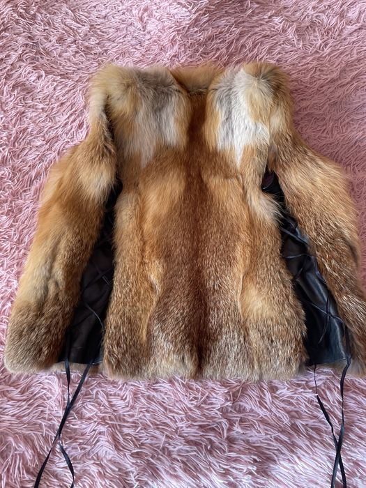 Жіноча жилетка з натурального хутра лисиці, розмір 44