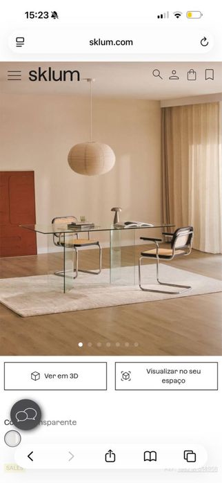 Mesa de vidro SKLUM Em perfeito estado