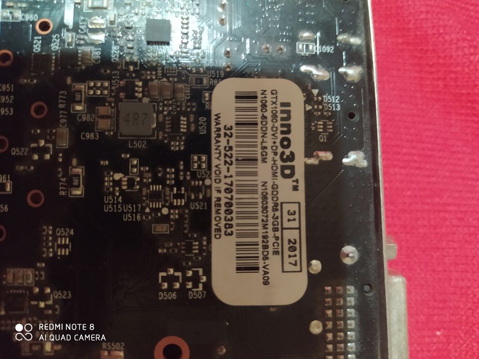 Видеокарта Asus GTX 950 2GB Inno 3d 1060 3GB DDR5