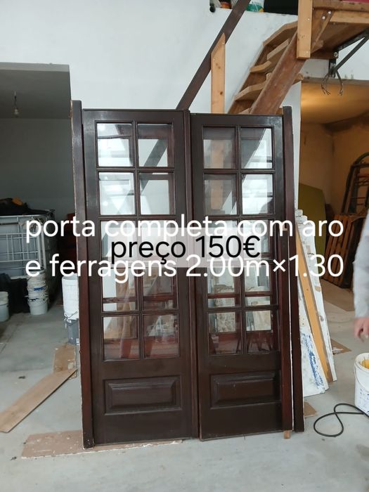 Portas e Janelas de Madeira c/aros e ferragens incluidos