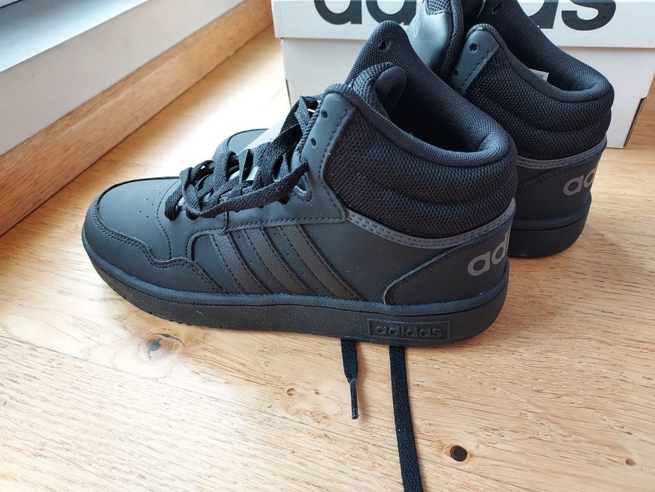 Buty do koszykówki adidas hoops mid 3.0 k czarne wysokie