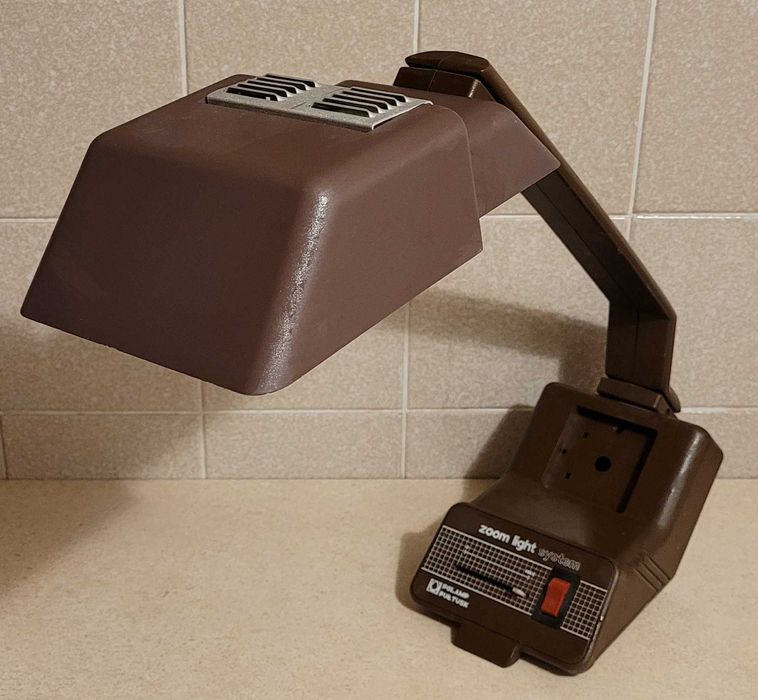 Lampa biurkowa Polamp FSOiUT Pułtusk PRL vintage