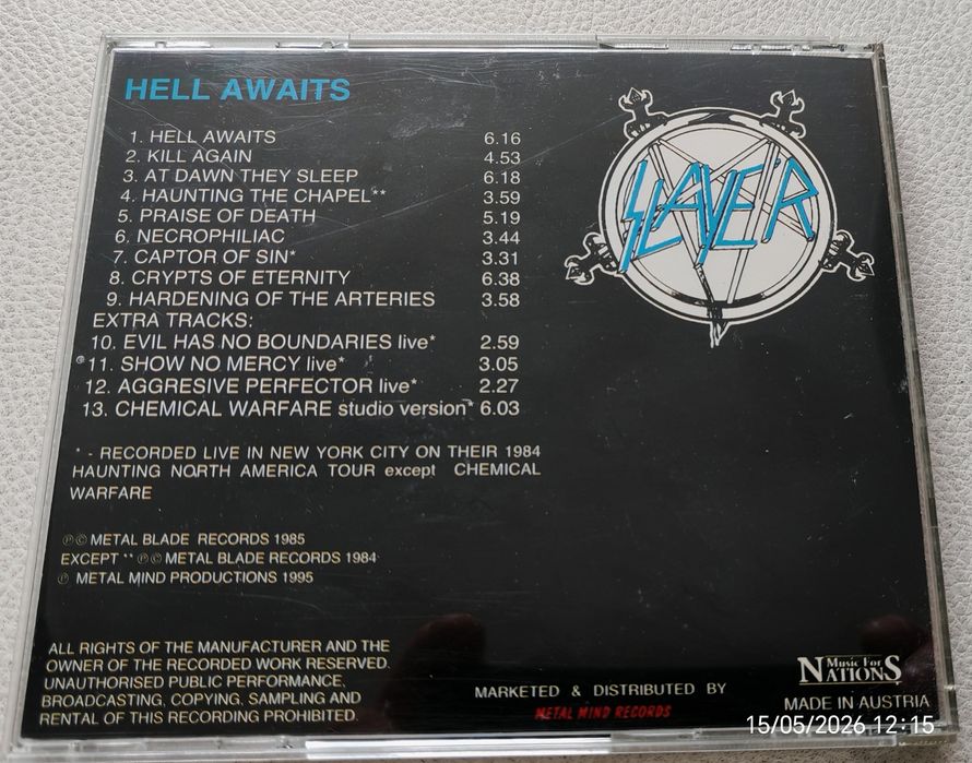 SLAYER - Hell Awaits 1985/1995