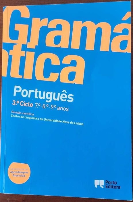 Gramática de Português 3.º Ciclo, da Porto Editora, excelente estado