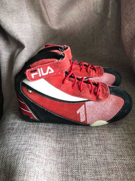 Винтажные детские гоночные ботинки FILA Motorsports — Schumacher Era (Ferrari Look) — Размер 26