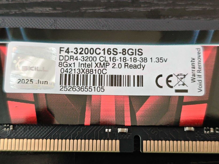 DDR4 8Gb 3200MHz G.Skill Exceleram на гарантии