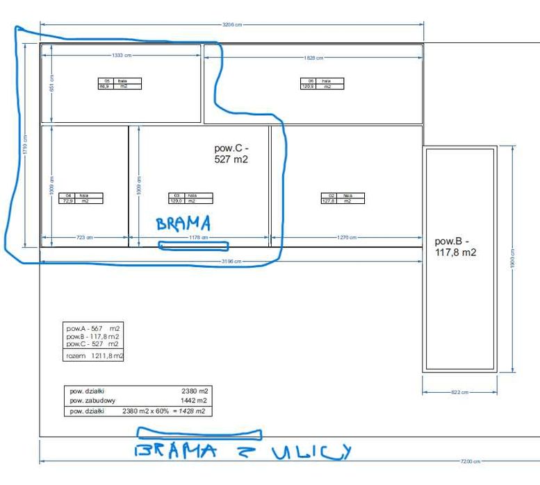 Magazyn - warsztat 279 m2, Luboń