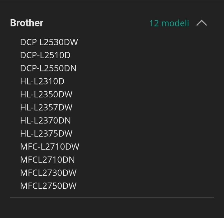 2x TONER XL Do Drukarki Brother Mfc-L2710DW DCP-L2530DW