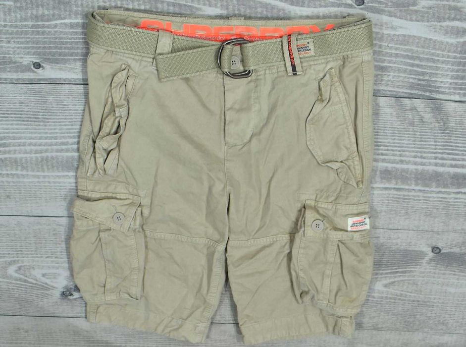 Spodenki Cargo Superdry – rozm. L | Solidne | Idealne na rower
