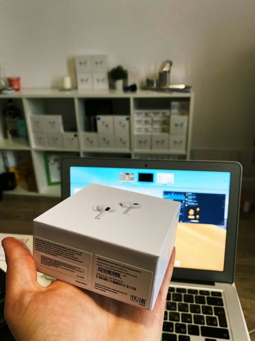 Навушники аірподс pro В2 Lux 1:1 (робочі всі функції) + чохол