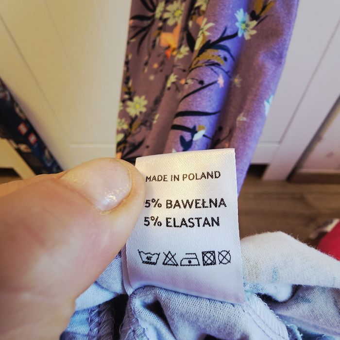 Sukienka TU SZYTE polska 140/146 fioletowa