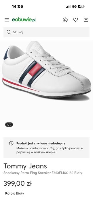 TOMMY HILFIGER  oryginalne skorzane buty premium 50% wartosci