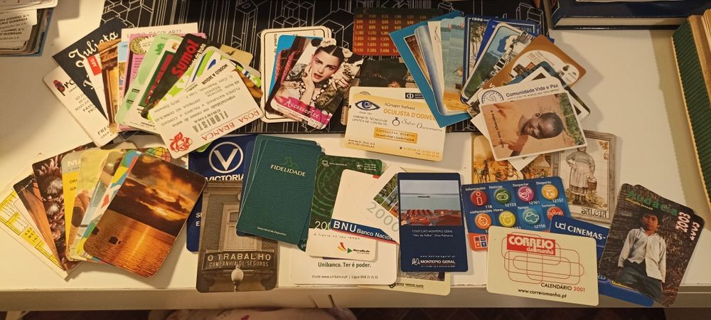 Calendários de bolso antigos