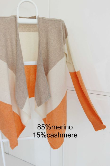 85%merino 15%kaszmir bez wad, M