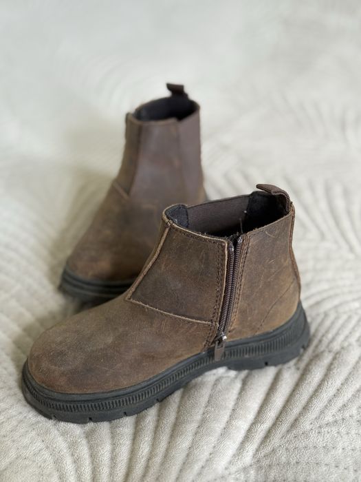 ЧОБОТИ челсі дитячі Zara 24р натуральна шкіра
