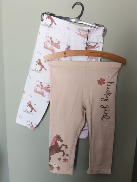 Zestaw kolarek, legginsów 3/4 dla dziewczynki 116