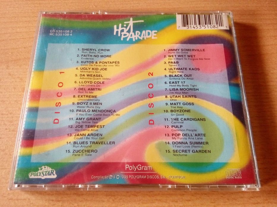Hit Parade 2xCD - Faith No More Extreme Ugly Kid Joe Sheryl Crow Xutos Da Weasel Abrunhosa Pulp Lloyd Cole