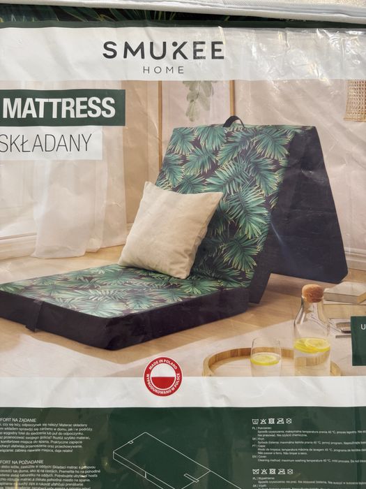 Nowy materac skladany Smukee 2 kolory gwarancja