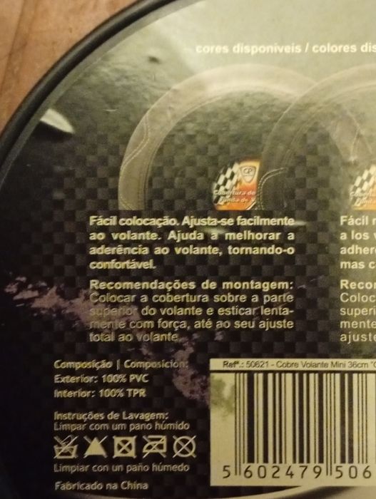 Cobertura de Volante novo nunca utilizado