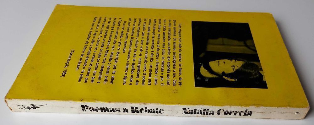 1ª edição de 1975: Poemas a Rebate de Natália Correia [Portes Inc]