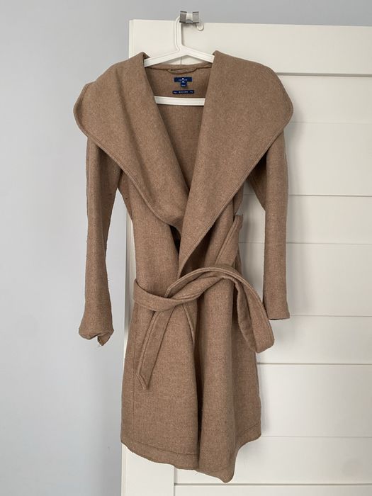 Płaszcz Kurtka Z Wełną Tom Tailor M szlafrokowy taliowany